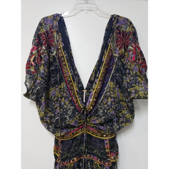 Free People Furnished Floral Maxi Dress Si… - Picture 6 of 10